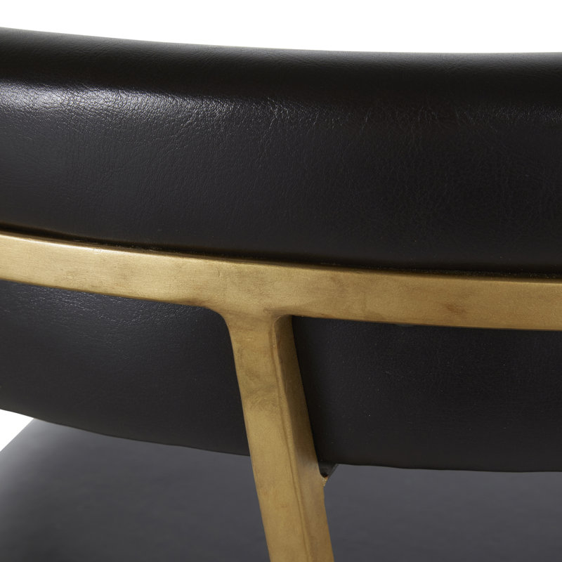 Matthew Wing Back Side Chair in Black