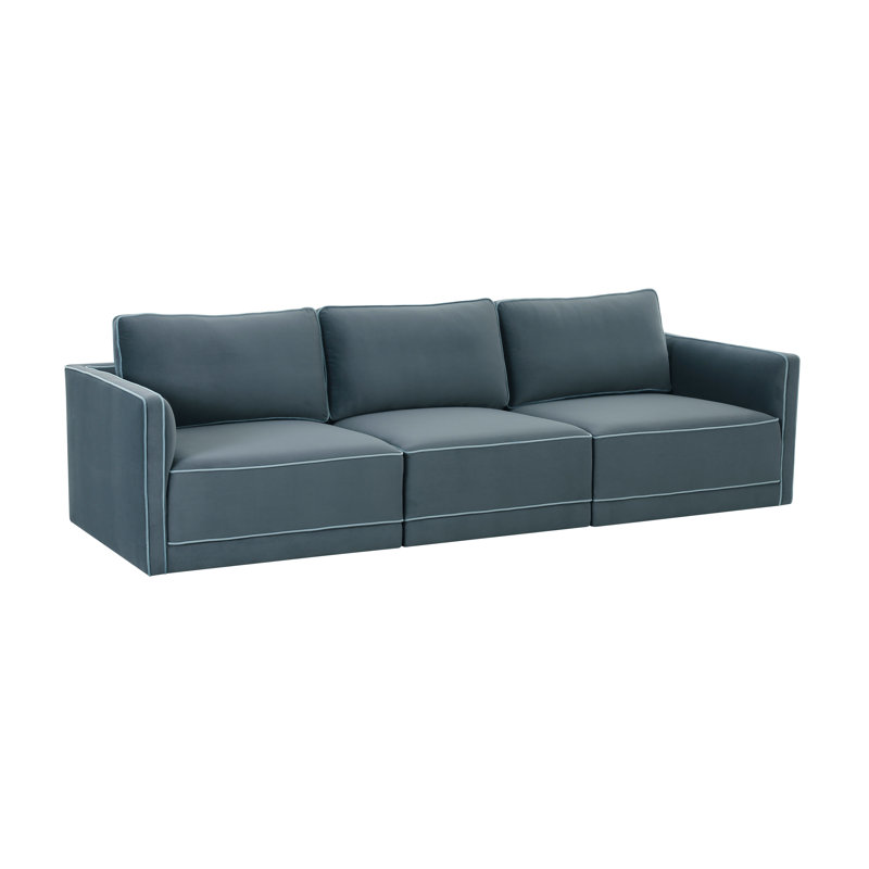 Clairah Willow Berry Red Modular Sofa, Bleu