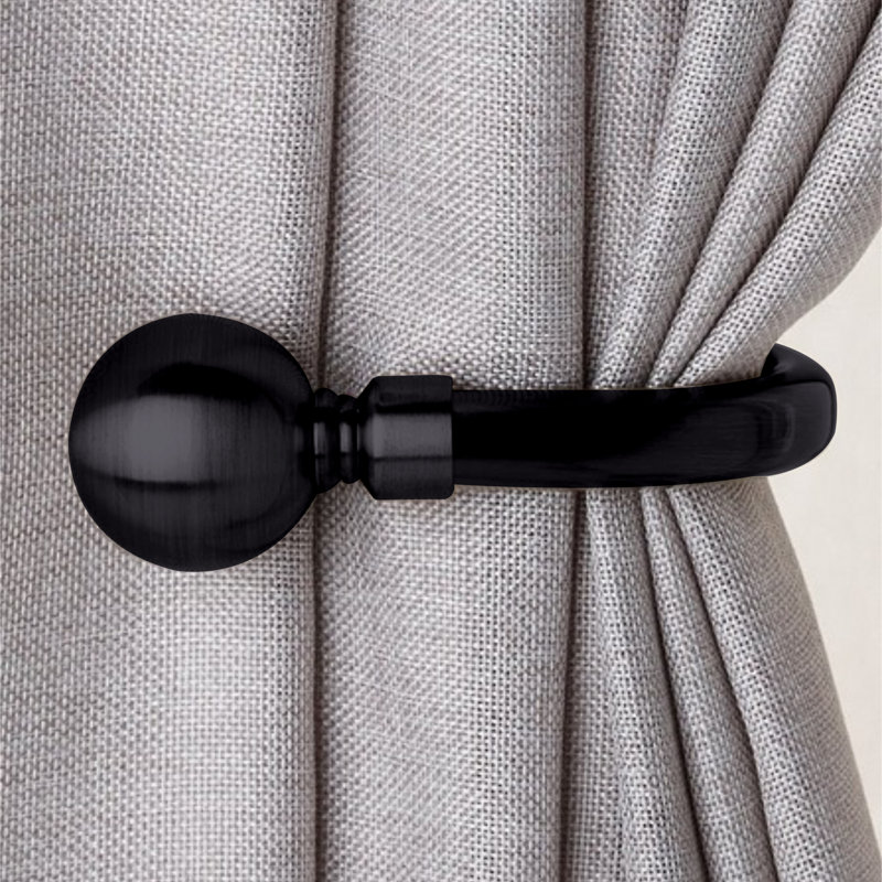 Colman 10cm Curtain Holdback, Matte Black