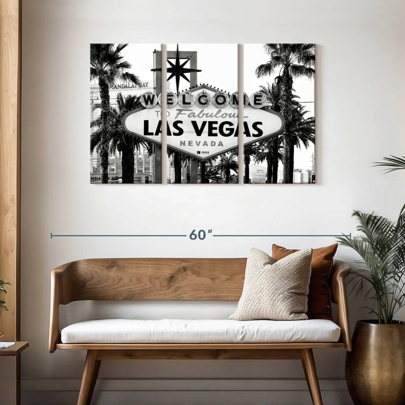 Senne Welcome To Fabulous Las Vegas BW, H 28 po x l 45 po