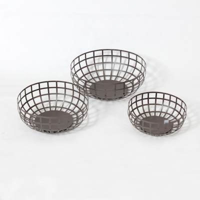 Ensemble de paniers en métal/fils 3 pièces gamelle