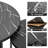 Top Nesting Coffee Tables, Round Living Room End Tables with Metal Base-431491397-431491418