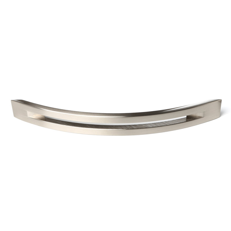 Split Top Arch Pull, Polished Brass, 6"