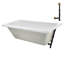 Baignoire de trempage en acrylique 60 po x 32 po, drain inclus-97545237