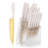 15Pcs Kitchen Knife Set Non Stick Knives Set with Block Cutlery Knife Block Sets
