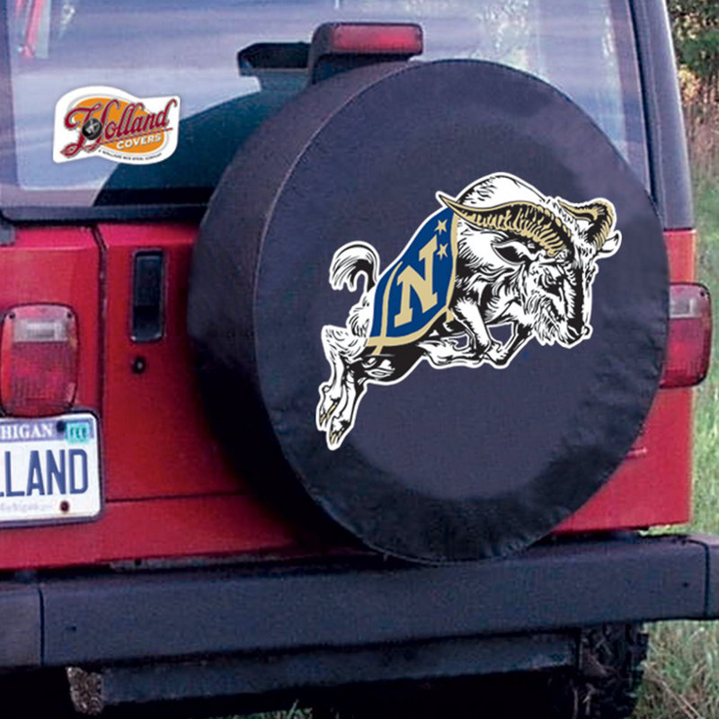Elastic Wheel Cover By Holland Bar Stool, Black, E10, US Naval Academy