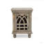 Table de chevet en bois gris antique