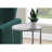 Stylish Living Area Table With White Laminate And Grey Metal Legs Room Base