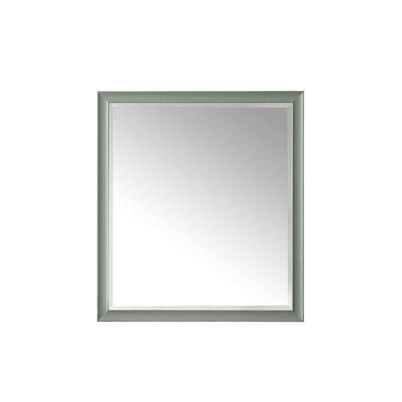 Miroir de salle de bain Glenbrooke, 40 po x 36 po, Céladon fumé