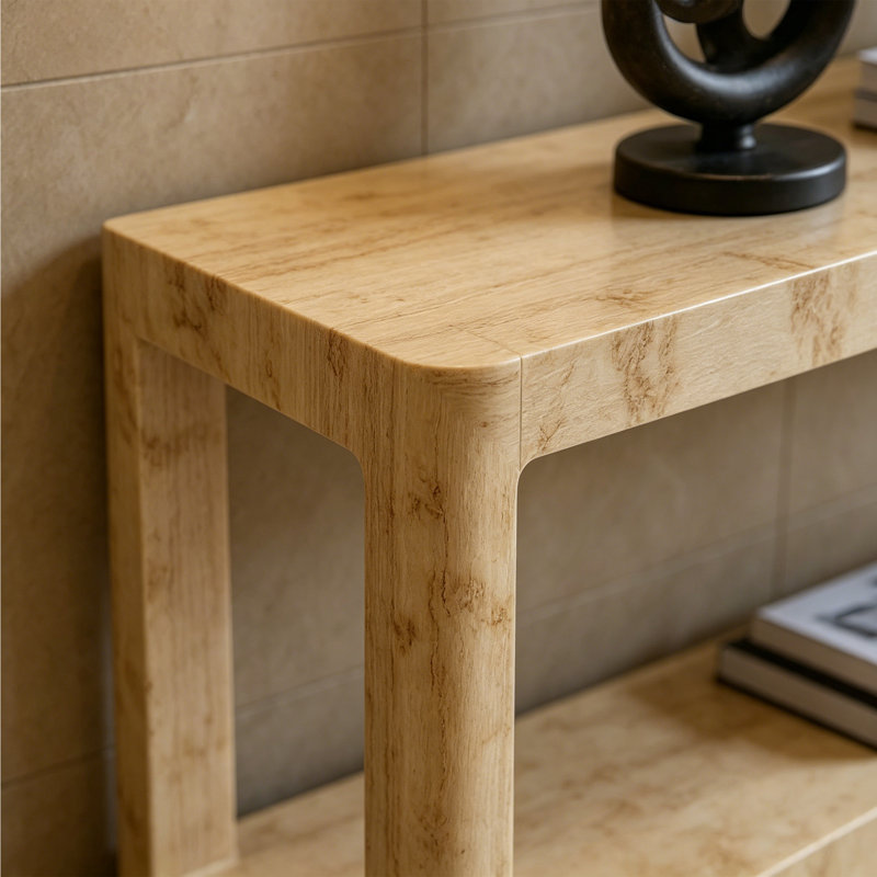 Console en bois massif de style français, H 29,9 po x l 70,8 po x P 15,7 po