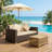 Wicker Loveseat,Outdoor Patio Furniture Couch