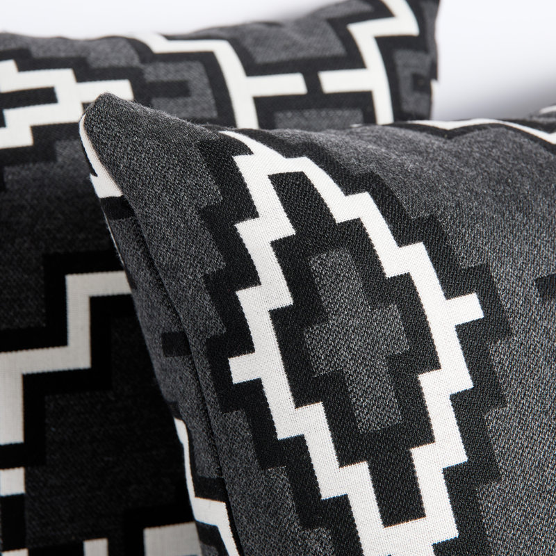Coussin Sunbrella, Gris, H 24 po x l 24 po