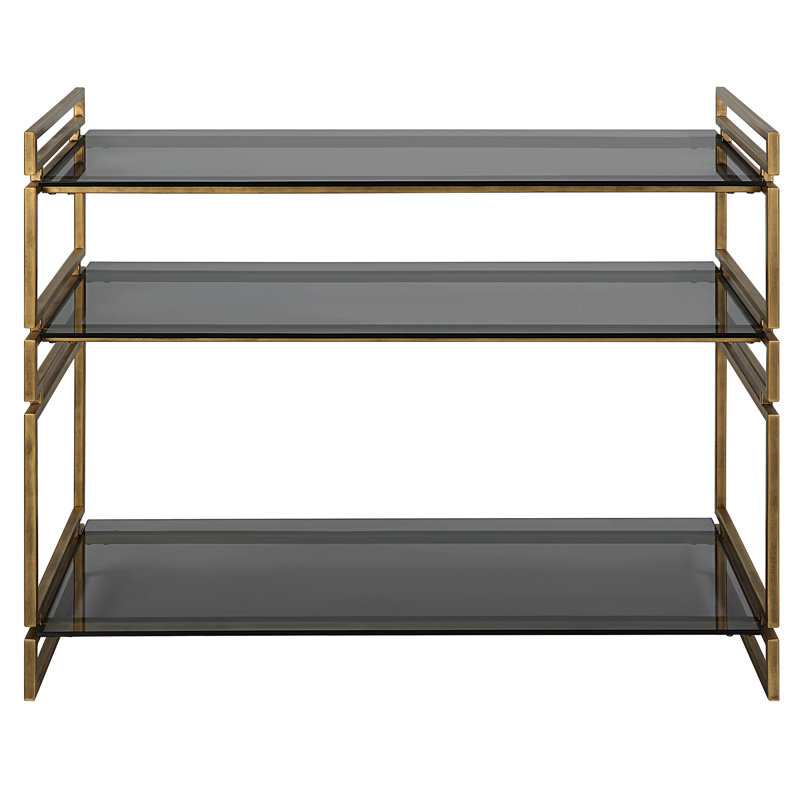 Thasin 40.25'' W Glass Console Table