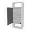 Armoire à pharmacie murale blanche avec porte miroir pour rangement de salle de bain, 30,5 po de hauteur, 10 15 po de profondeur et trois tablettes latérales ouvertes, 24 31 po de hauteur