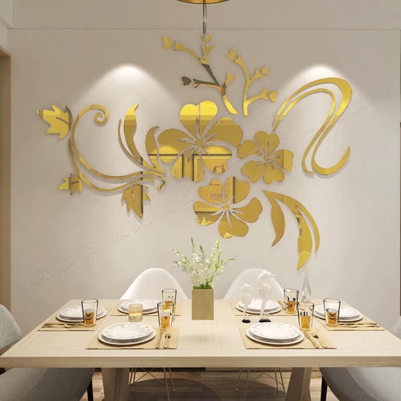 Wall Decor on Acrylic, Gold