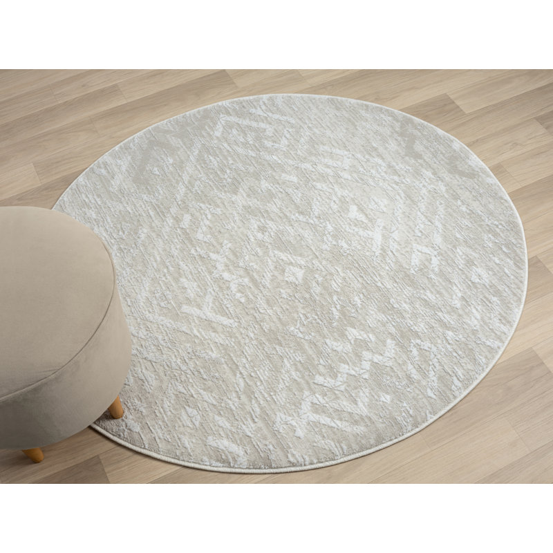 Sophia Cream Rug, Round 120cm
