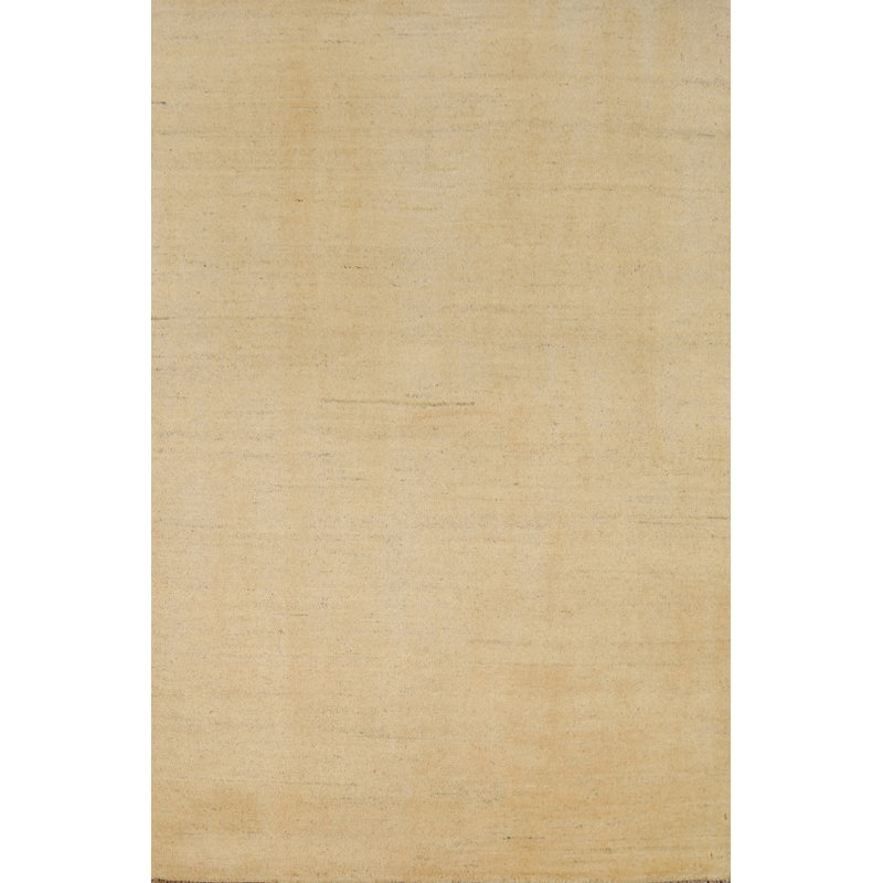 Tapis unique jaune et doré 4 pi 11 po x 3 pi 3 po Alicyn