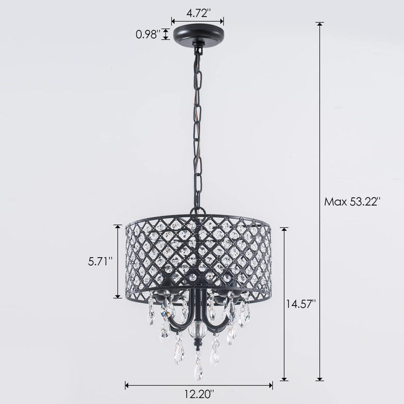 Black Crystal Chandelier