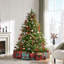 Arbre de Noël artificiel pré-éclairé avec 9 lumières DEL multicolores-1748681221