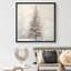 Œuvre de sapin enneigé enneigé, photos murales neutres de vacances rustiques modernes, impression sur toile encadrée-107118049-107118050
