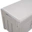 Banc de rangement avec 3 portes en forme de volet, banc à chaussures avec coussin amovible et espace de rangement caché-2089272433