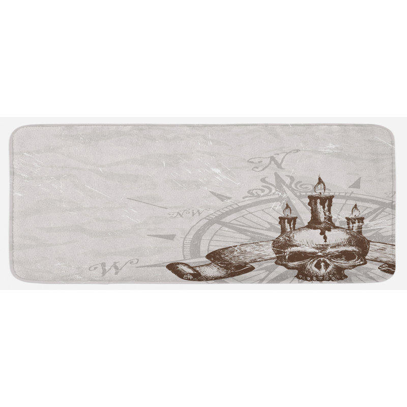 Coastal Polyester Kitchen Mat