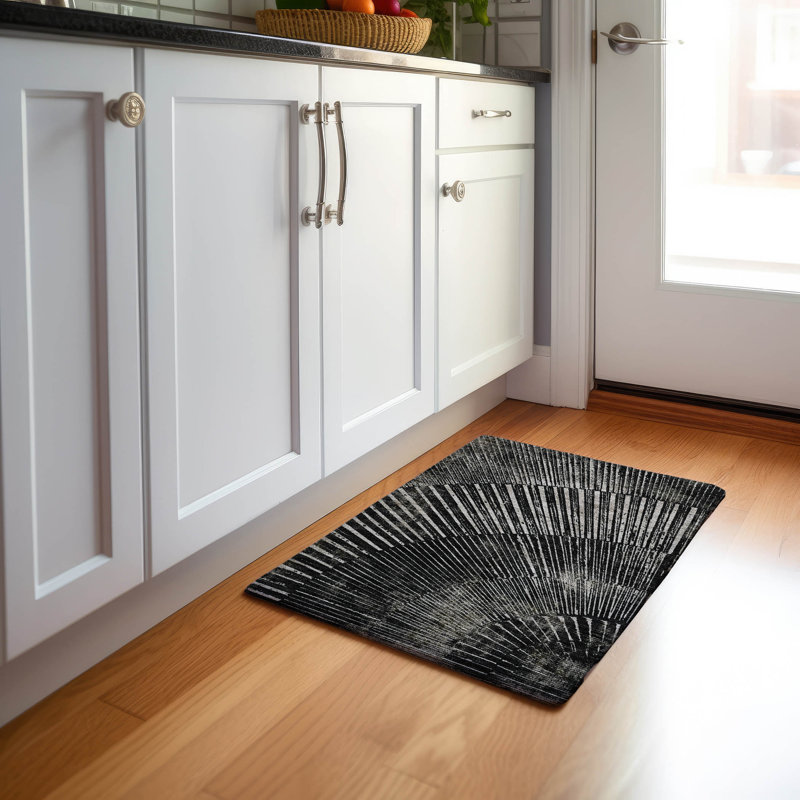 Tapis rond lavable à la machine de qualité supérieure 8 pi x 8 pi Cerrito AMF542, Rectangle 1'8" x 2'6"