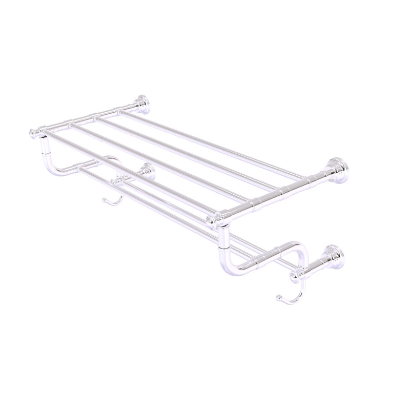 Porte-serviettes mural Freyja, Chrome poli, P 12,5 po x l 26 po x H 10,6 po