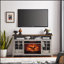 Meuble télé 55 po avec foyer électrique, lavage gris, chauffage efficace et solution de rangement élégante-1882174512