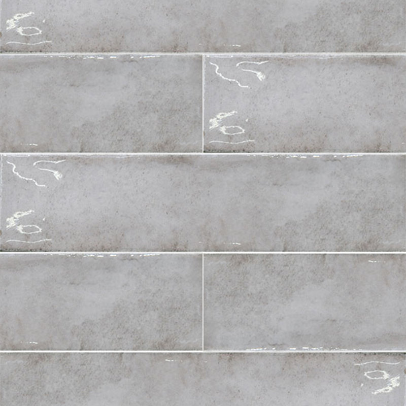 Carrelage mural rétro en porcelaine 2X10, Argento