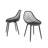 Upton Indoor and Outdoor Dining Chair with Ergonomic Seat and Steel Legs-1715791811