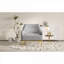 Fauteuil d'appoint en chenille gris gris