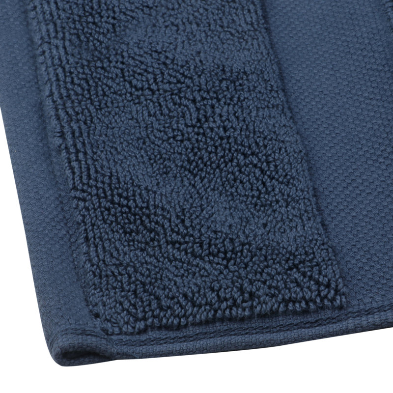 Corringham Cotton Feather Touch Quick Dry 700 GSM Bath Mat, 20"X33", Blue