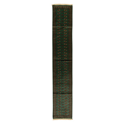 High-Quality Hand-Knotted Green Area Rug