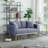 Fabric 56.5'' Reception Loveseat