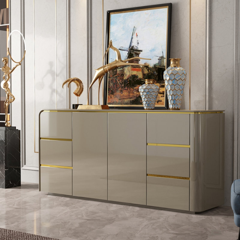 Commode de luxe simple à lumière simple, Kaki