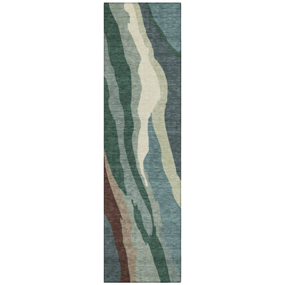 Petala Sage Washable Indoor-Outdoor Rug - 