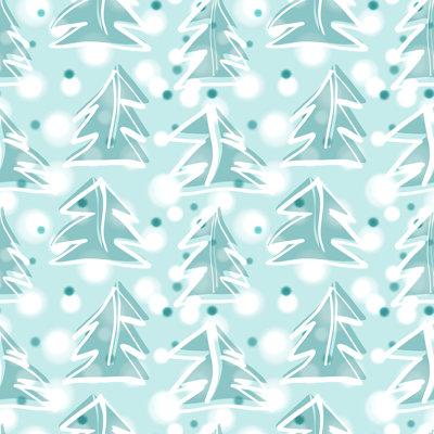 Christmas Tree - Wrapped Canvas Print