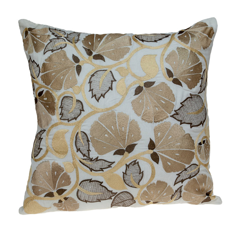 Parkland Collection Cassidy White Throw Pillow