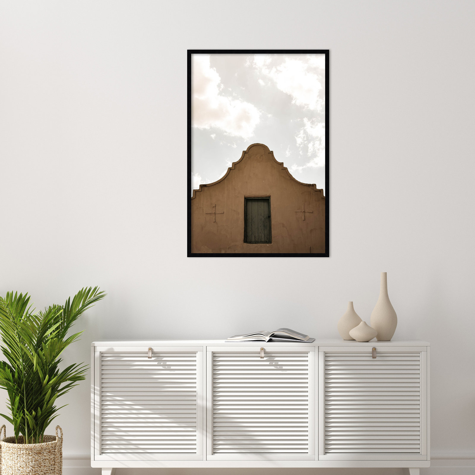 Norfork "Settlers Shelter" Print, 41" H x 28" W, Black