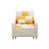 Jaune / blanc Teddy est en rupture de stock