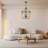 4 - Light Dimmable Lantern Geometric Chandelier