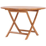 Java Outdoor Patio Folding Teak Wood Bistro Table