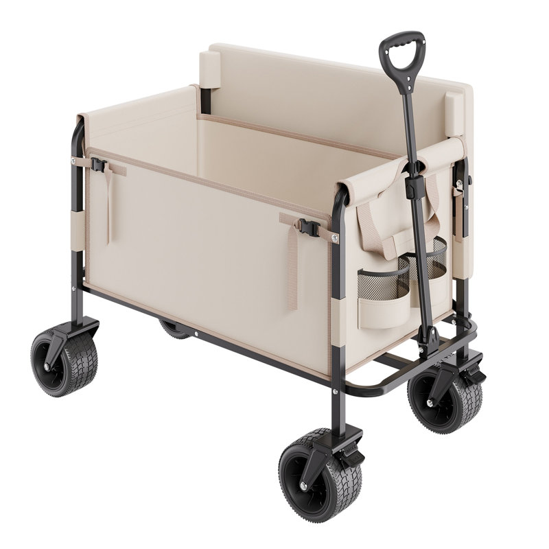 Le chariot de chariot pliable se convertit en charge de 550 lb et en chariot utilitaire de 220 L pour le camp