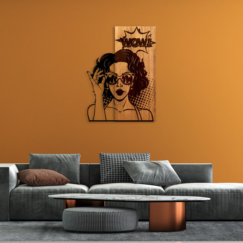 Handmade Wall Decor on Solid Wood