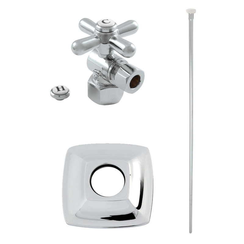 Ensemble de garniture de toilette Kingston, Chrome poli