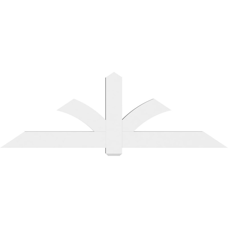Support pour pignon en PVC Redmond, H 28 po x l 84 po (pas: 8/12), P 4 po x F 6 po