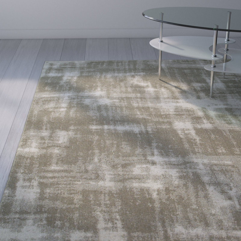 Cockerham Abstract Indoor Rug, Rectangle 9'10" x 12'10"