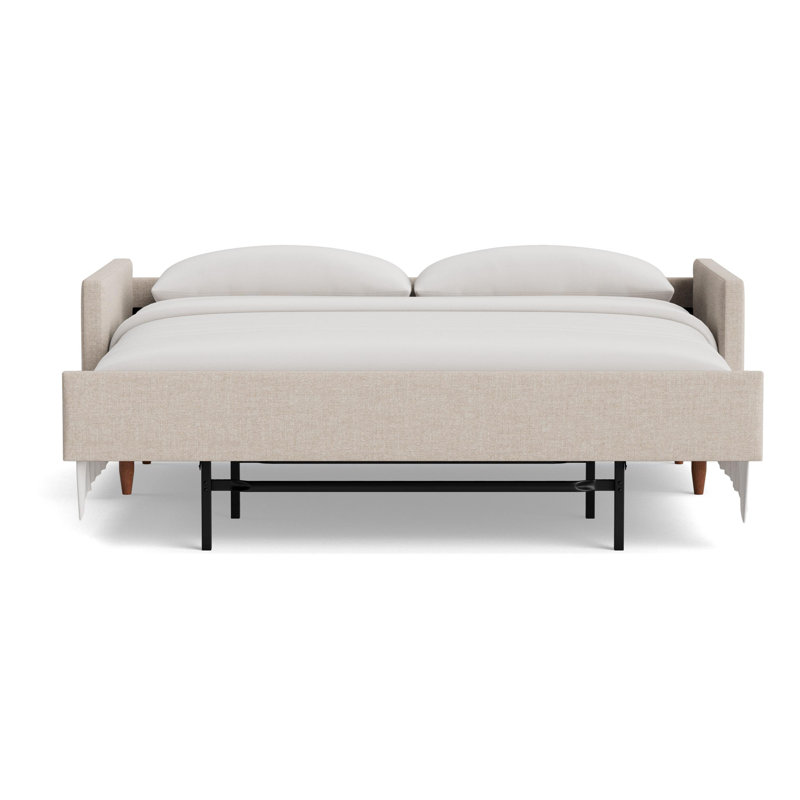 Skinny Fat Sofa Bed, Performance Weave - Natural