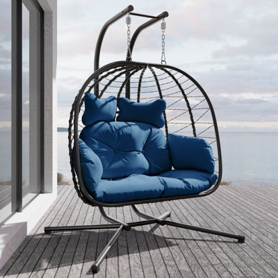 Chousein Egg Chair with Stand for 2 Person
